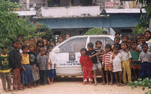 Photo:Donating a car to Future Light orphanage inCambodia
