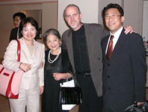 Michael with Nishimura san and friends