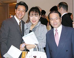 Yuko and Dr. Ogawa with Koji Sasaki